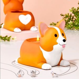 Charmed Aroma Corgi Necklace Candle
